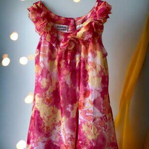 Blueberi Boulevard Girl's Floral Dress